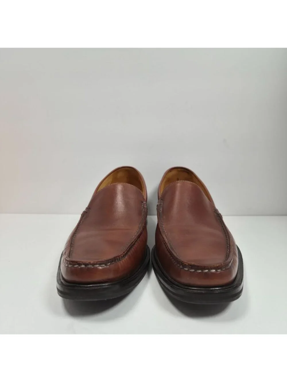 Cole Haan Nike Air Men's Brown Leather Loafers Slip-On Dress Shoes Size 9 M